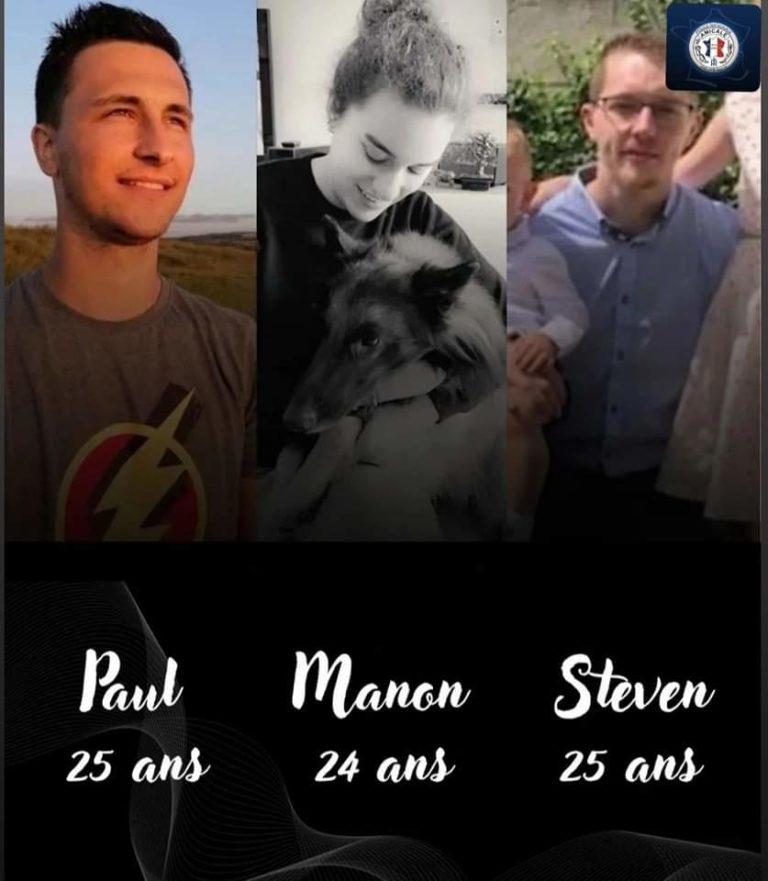 Trois jeunes policiers de Roubaix tués en service.