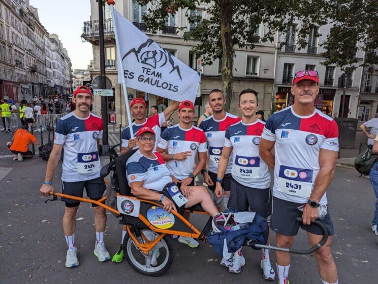 La team « Les gaulois » représente l’IPA France au marathon pour tous des JOP 2024